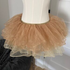 Party City Gold Tutu Skirt